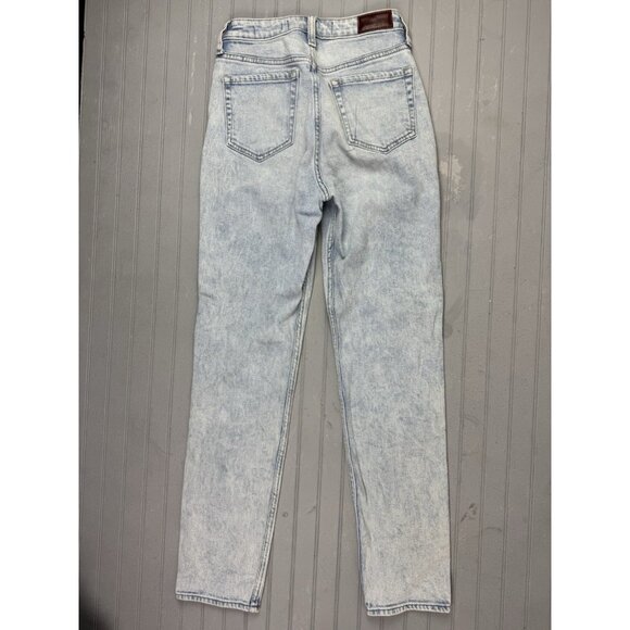 Hollister Size 1 Womens Juniors Jeans Ultra Hi Rise Mom Light Wash Stret… - Picture 3 of 3